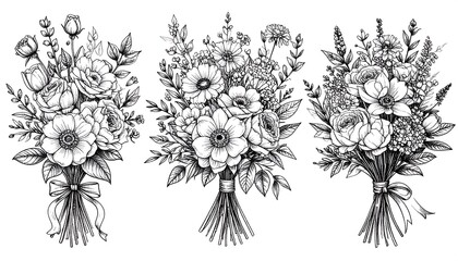 Elegant floral bouquets