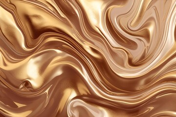 Golden liquid metallic texture shiny abstract luxury background fluid art design