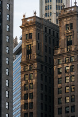 Chicago Skyscrapers at Sunset