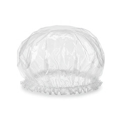shower cap on white background