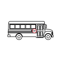 School Bus Vector Icon