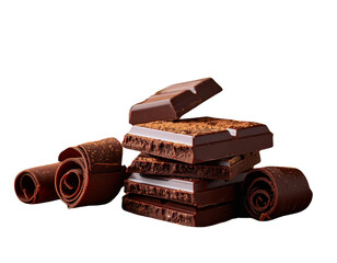  Artistic Chocolate Composition with Golden Wrapper Accents