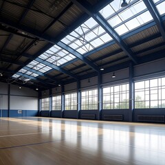 Empty indoor sports hall