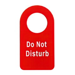 do not disturb sign isolated on white