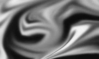 Black and White Gradient Abstract Background with Grainy Texture, Blurred Curves, and Pixelated Noise – Minimalist Fluid Digital Art Wallpaper