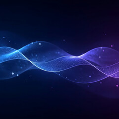 Stunning abstract waves with glowing particles for modern design projects, dynamic motion, vibrant colors, perfect for tech, science, or artistic concepts