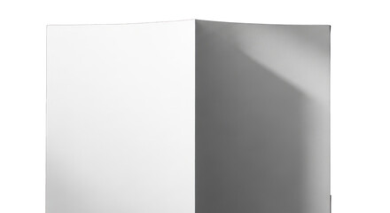 Minimalist White Column with Shadow Detail.