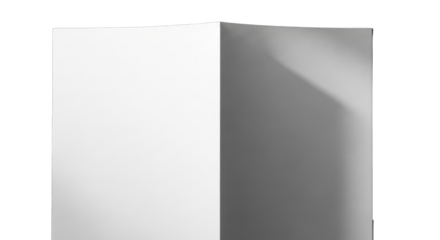 Minimalist White Column with Shadow Detail.