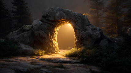 Golden Cave Entrance