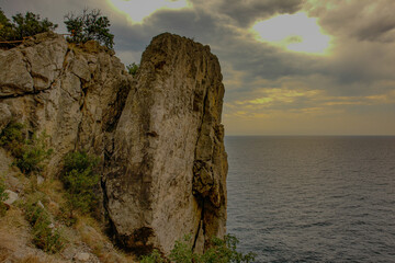 Cape Kapchik in Crimea Coastline
