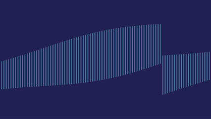 Minimalist abstract design of vertical light blue lines on dark blue background