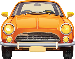 retro car isolated vector
