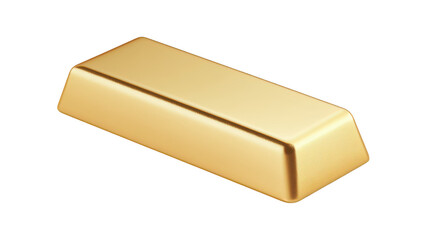 A shiny gold bar resting on a clean white surface. symbolizing wealth and prosperity. ideal for financial themes. investment discussions. or luxury concepts in marketing materials