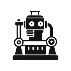 Fototapeta premium retro robot vector illustration