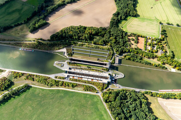 Schleuse Uelzen, Niedersachsen,  Deutschland