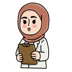Hijab doctor woman 
