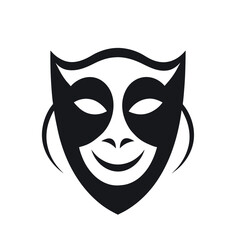 black and white mask