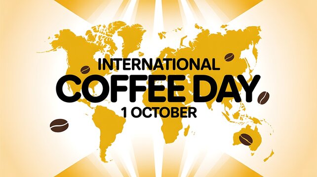 International coffee day celebrated worldwide with beans