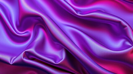 Silken Waves of Violet and Azure: A Visual Symphony of Light, Luxury, and Fluid Design