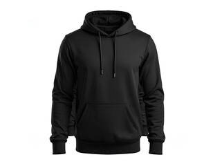 Blank Black Hoodie Mockup | Men’s Sweatshirt Long Sleeve Template for Print.