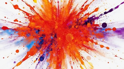 red and yellow paint splashes