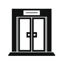 black and white doors