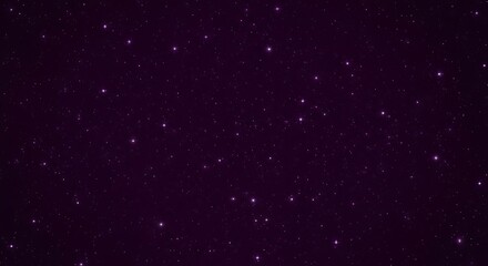 Obraz premium A dark purple background with a scattering of tiny white and pink sparkles, creating a magical and ethereal atmosphere