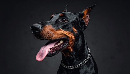 Majestic Doberman Pinscher Portrait