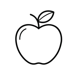 apple on a white background
