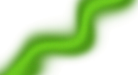 Vibrant green abstract flowing light against dark backdrop isolated on transparent background