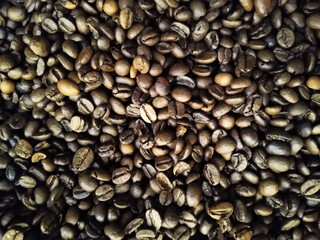 Freshly Roasted Coffee Beans Background