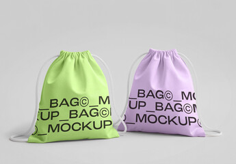 Drawstring Bag Mockup