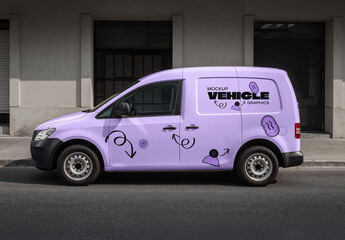 Small Van Livery Mockup