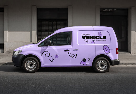 Small Van Livery Mockup