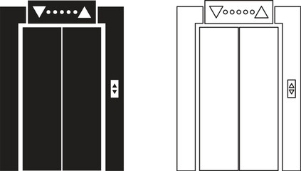 elevator vector illustration