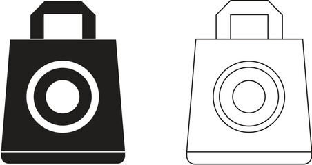 food bag vector illustration