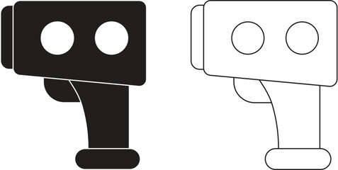 laser meter vector illustration