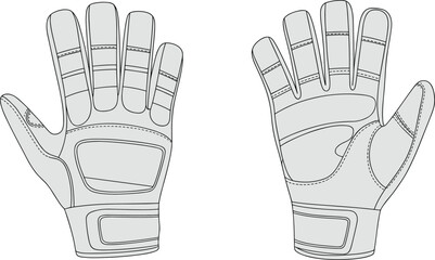 Protective gloves, sports gloves, tactical gloves, padded handwear, reinforced stitching, durable design, wrist strap, safety gear, ergonomic gloves, outdoor activity gloves