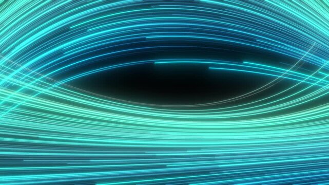 4K hyperloop neon glowing tunnel stripes with flashing light effects. Perfect abstract background for disco, party, VJ loops, concerts, music shows, nightclubs, and modern stage visuals