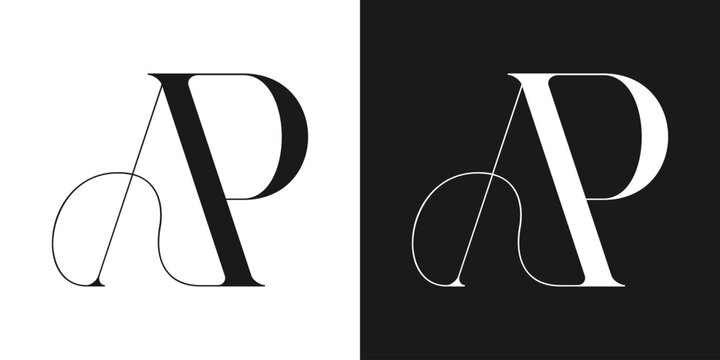 AP Logo Monogram Vector , Initial Logo for Branding