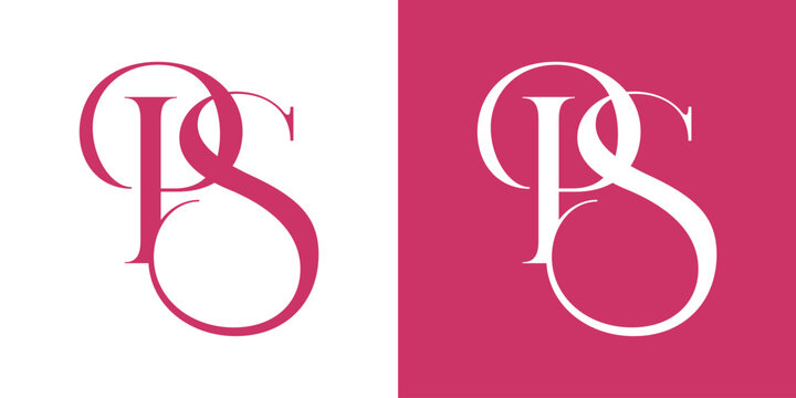PS Letter Abstract Logo Vector , Initial Logo Element