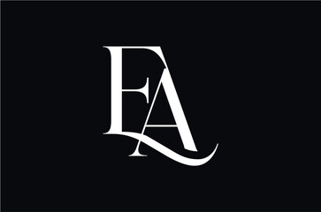 EA Initial Letter Logo for Brand Company Vector Illustration , Initial Logo Vector Element