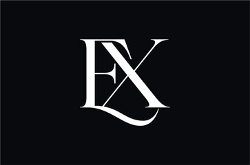 EX Initial Letter Logo for Brand Company Vector Illustration , Initial Logo Vector Element