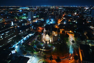 Night view of Perth City in Australia - オーストラリア パースの街並み 夜景