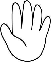 Obraz premium 펼친손