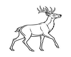 Graceful Deer Wandering Through Misty Land