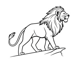 “Majestic Lion Roaring Proudly in the Golden Savannah”