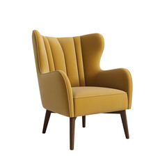Fototapeta premium Armchair Isolated on White Background