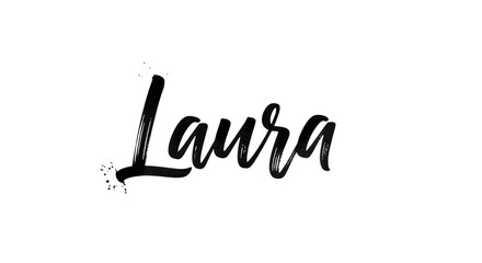 Beautiful script font personalized name graphic with transparent background for your creative projects