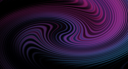 Obraz premium Dark Abstract Background with Swirling Magenta and Teal Waves texture pattern